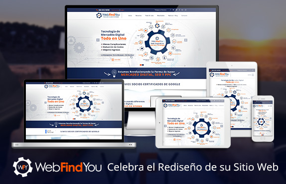 WebFindYou Celebra el Rediseo de su Sitio Web