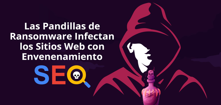 Miembro Encapuchado de Banda Ransomware Sosteniendo Veneno para Simbolizar Malware en Sitios Web