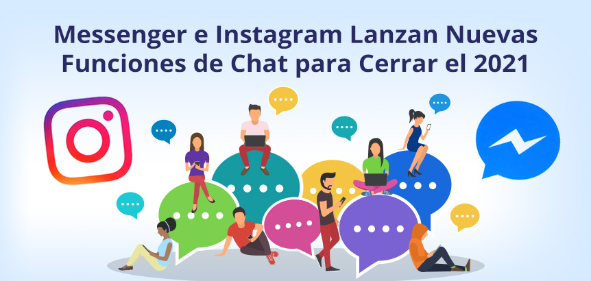 Grupo de Personas Disfrutando las Nuevas Herramientas de Chant en Instagram y Messenger