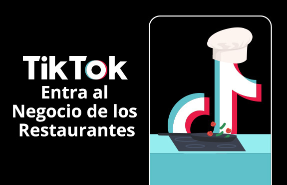 Logo de TikTok con Sombrero de Chef y Cocinando Mientras la Empresa Entra en el Negocio de los Restaurantes