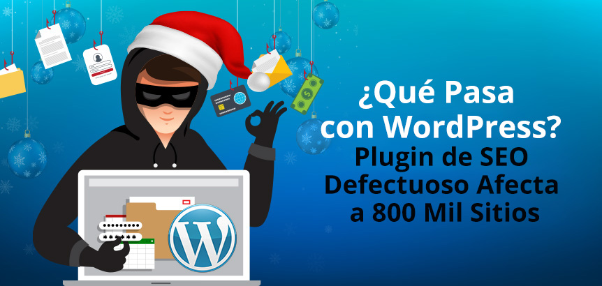 Hacker con Sombrero de Santa Accediendo a 800.000 Sitios de WordPress Afectados por Plugin de SEO