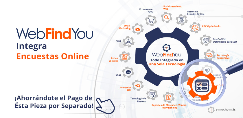 WebFindYou, Tecnología Para Mercadeo Digital Integra Encuestas Online