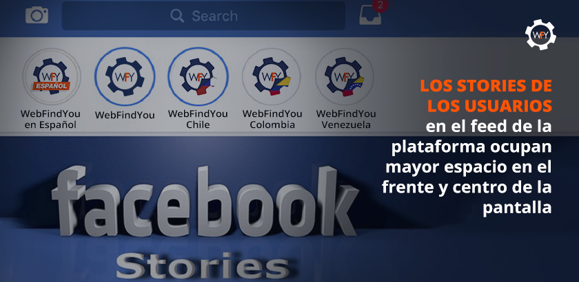 Los Stories en el Feed de Facebook Ocupan Mayor Espacio en Pantalla