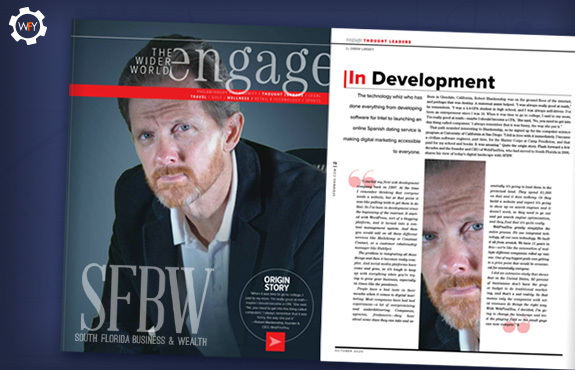 Robert Blankenship, CEO de WebFindYou en Portada de la Revista SFBW