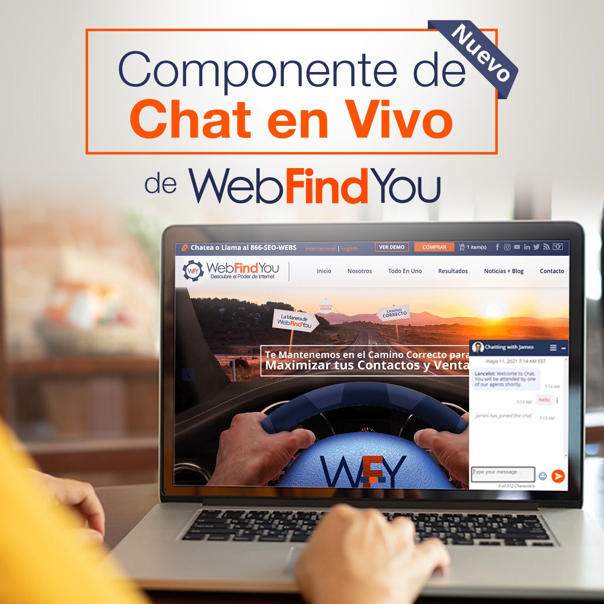 Nuevo Componente de Chat en Vivo de WebFindYou