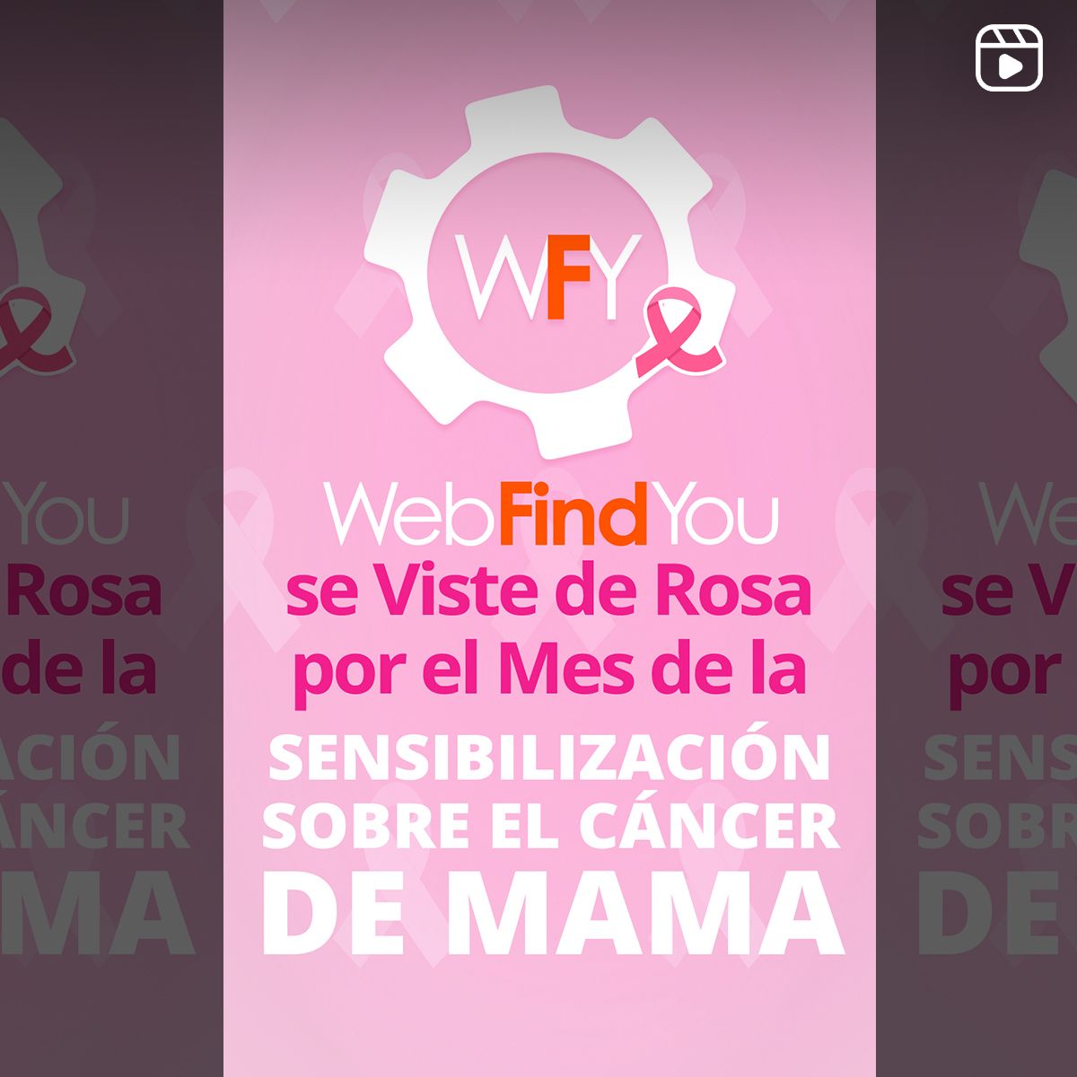 WebFindYou se Viste de Rosa por el Mes de la Sensibilización sobre el Cáncer de Mama