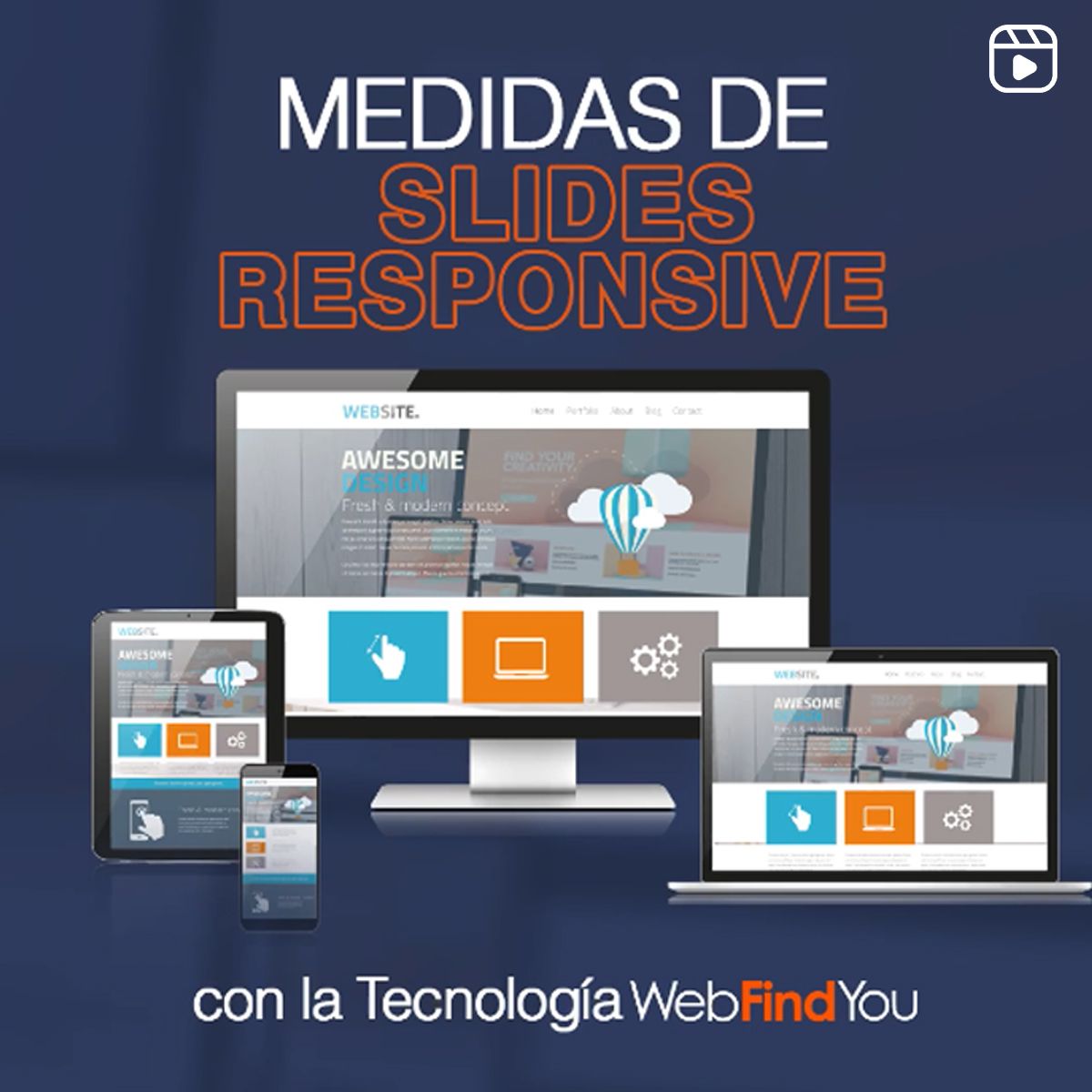 Medidas de slides responsive con la Tecnología WebFindYou